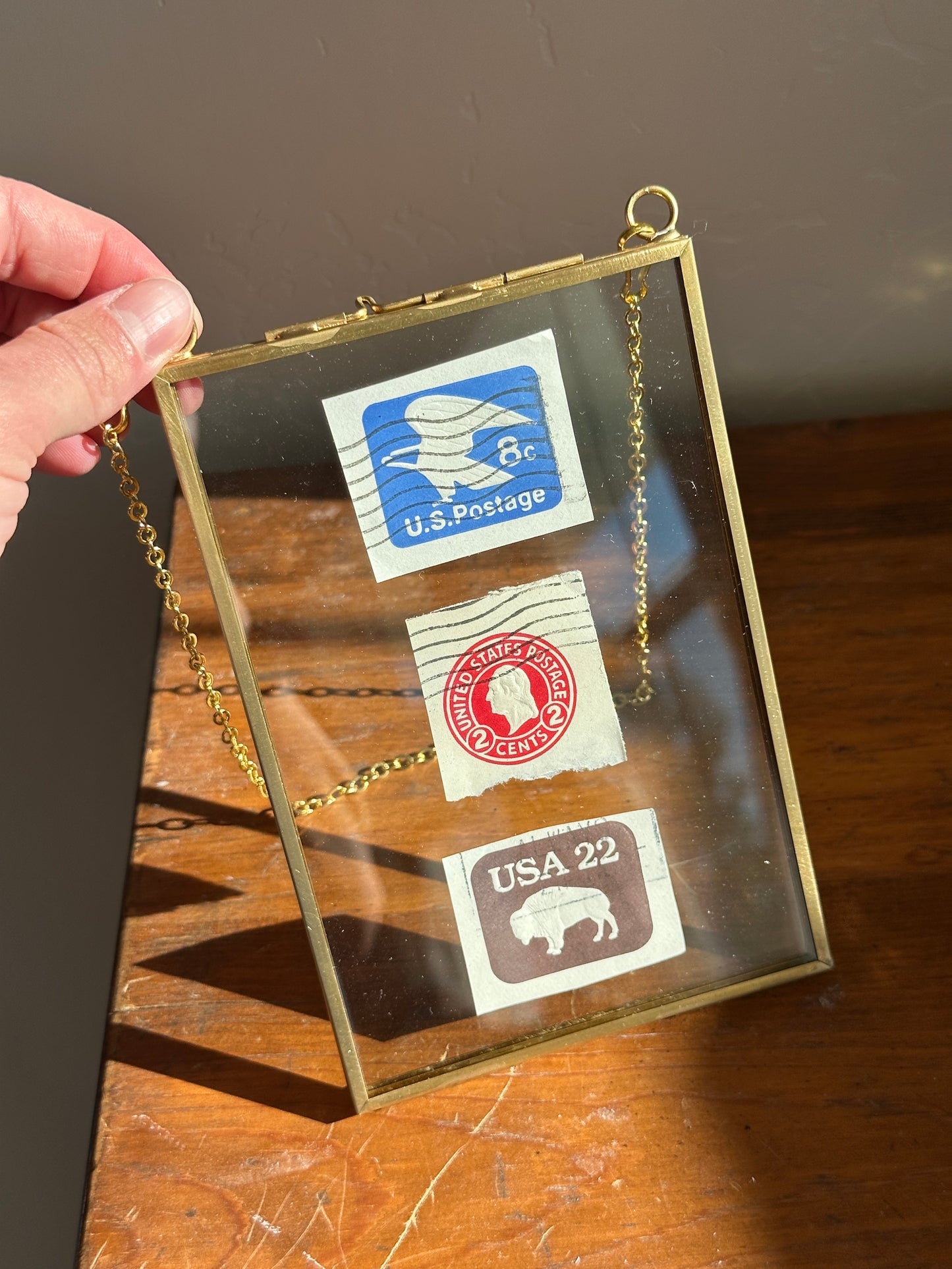 All American Vintage Postage Cutouts circa 1971, 1916, & 1985 4x6