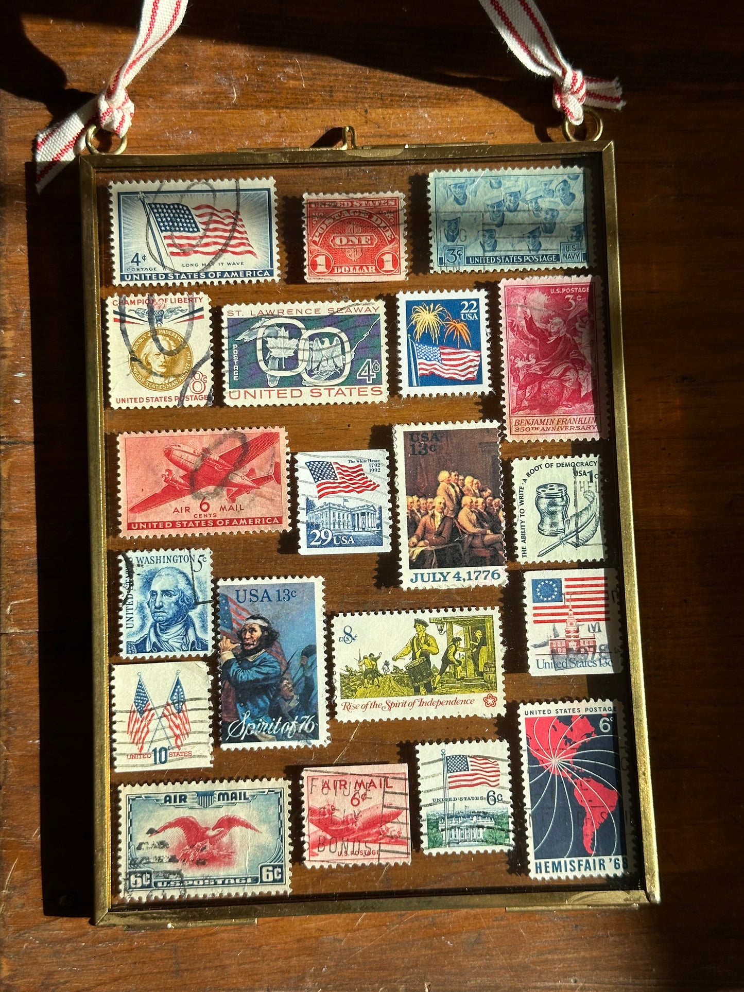 All American Vintage Stamps 5x7