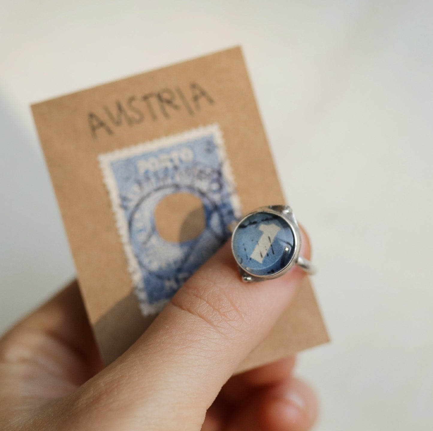 austria stamp ring [size 8.5]