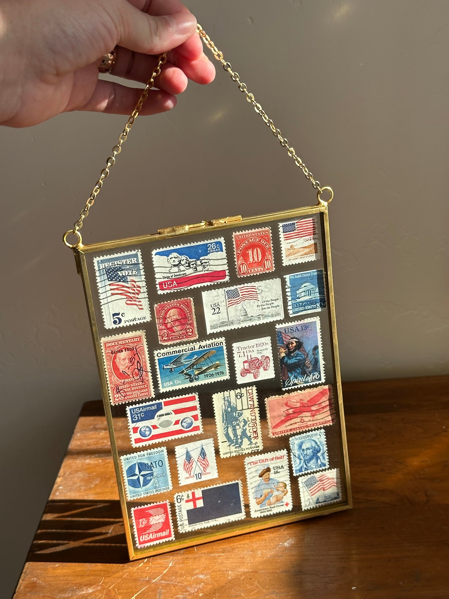 All American Vintage Stamps 5x7