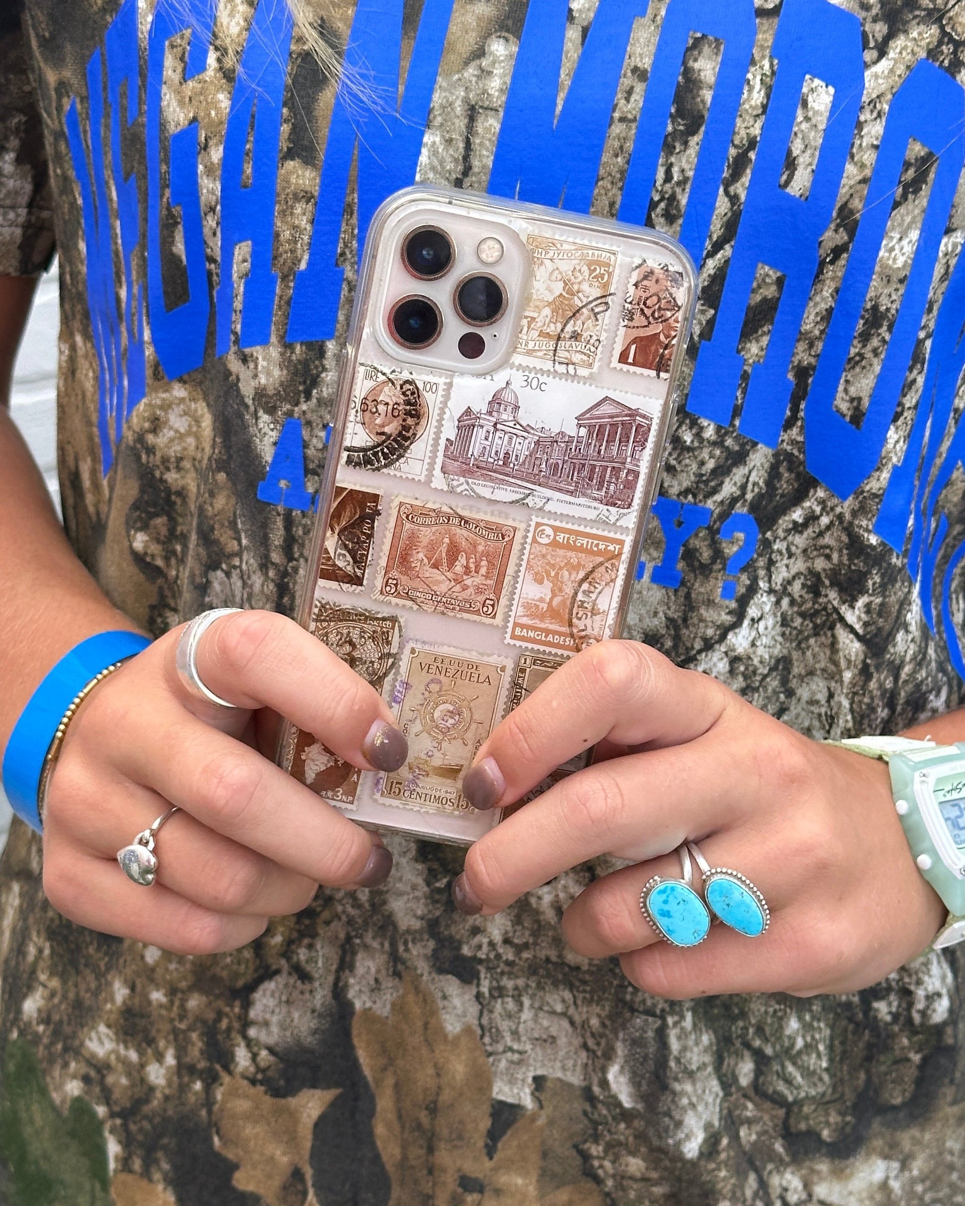 Postage Stamp Custom Made iPhone Case (made with real stamps) – Mayzie Co Postage Stamp Custom Made iPhone Case (made with real stamps) – Mayzie Co