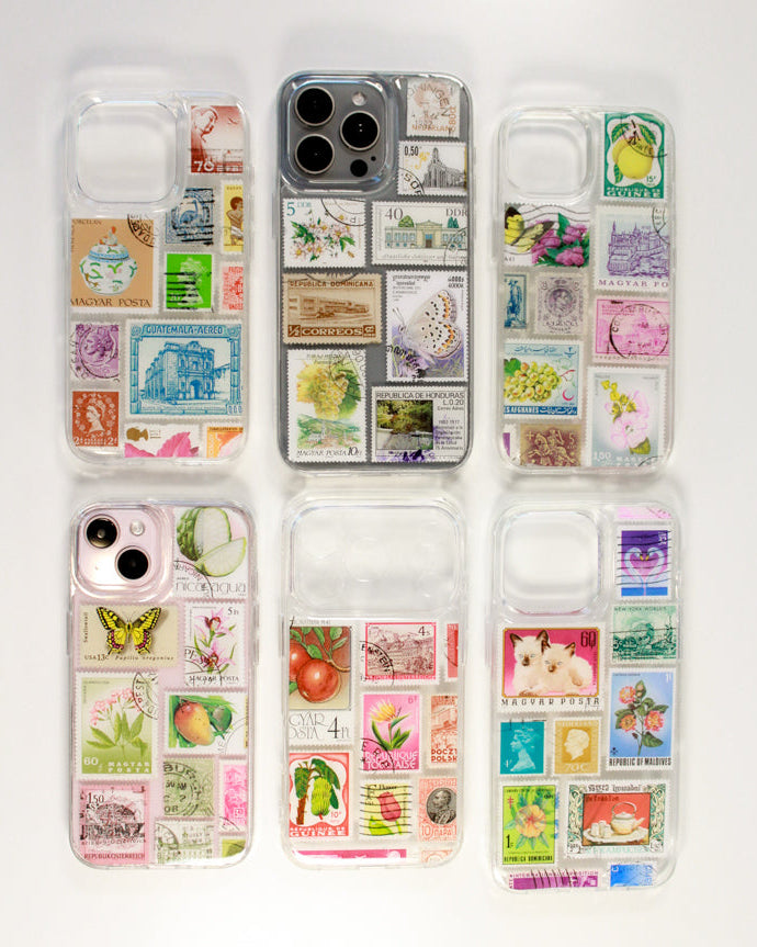 Postage Stamp Custom Made iPhone Case (made with real stamps) – Mayzie Co Postage Stamp Custom Made iPhone Case (made with real stamps) – Mayzie Co