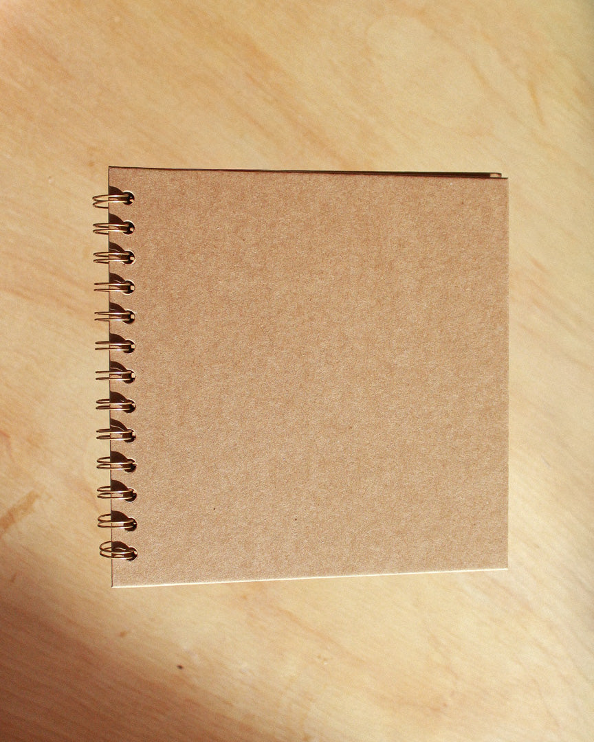 spiral bound blank journal