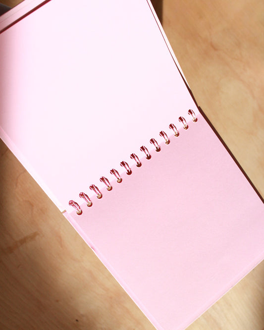 spiral bound blank journal