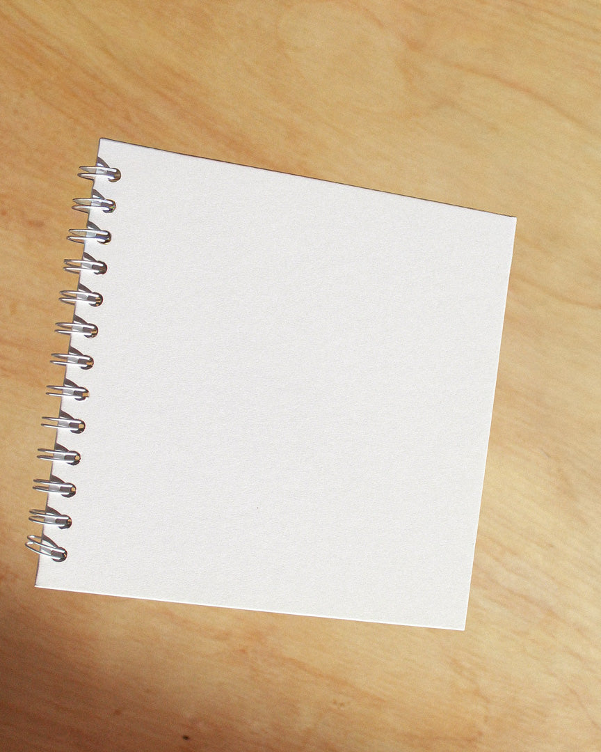 spiral bound blank journal