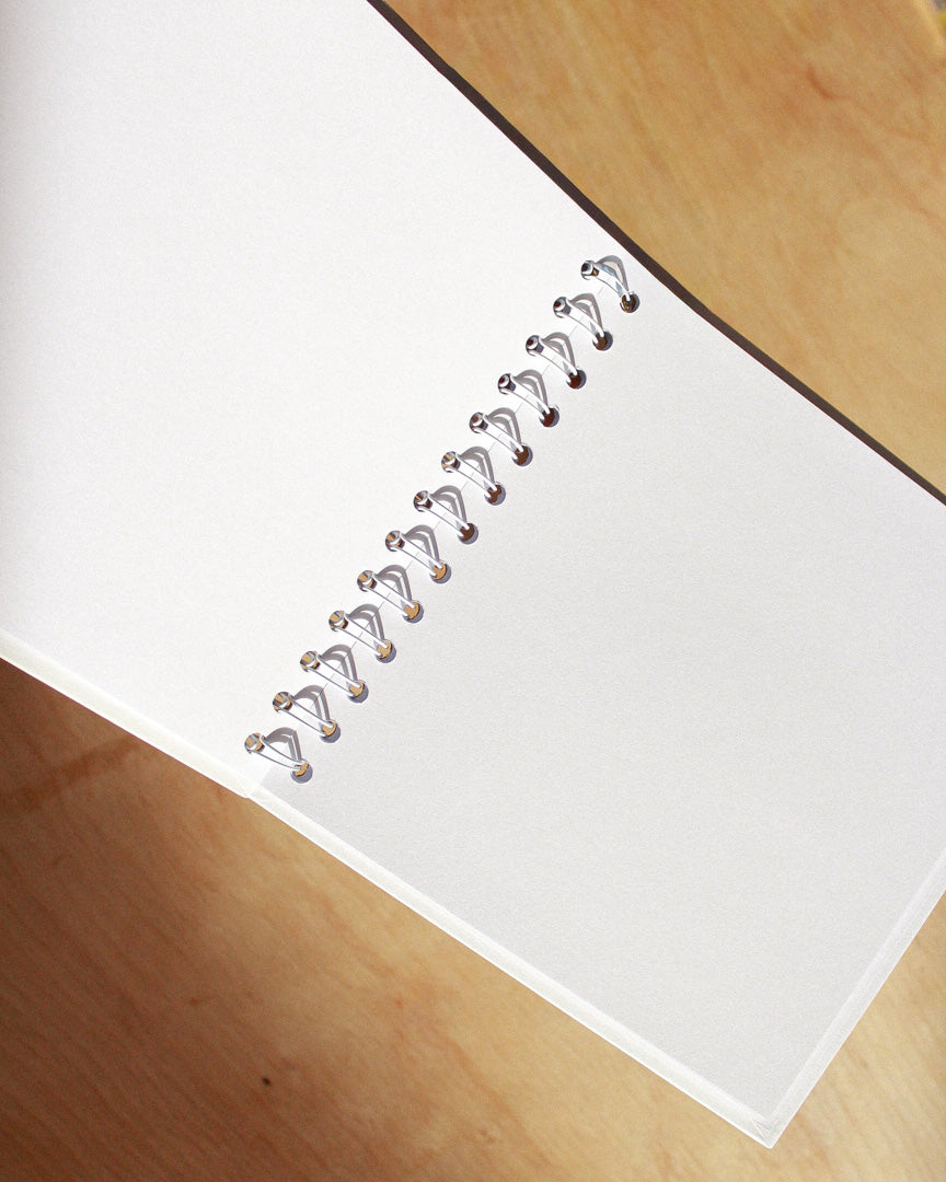 spiral bound blank journal