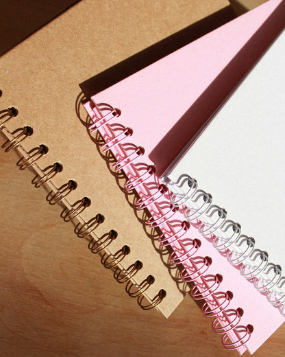 spiral bound blank journal