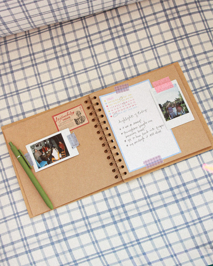 spiral bound blank journal