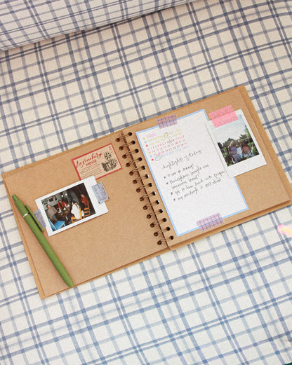 spiral bound blank journal