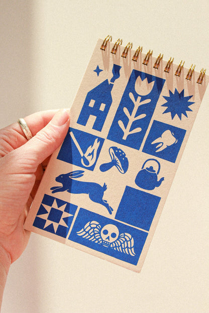 quilt coil notepad [lined]