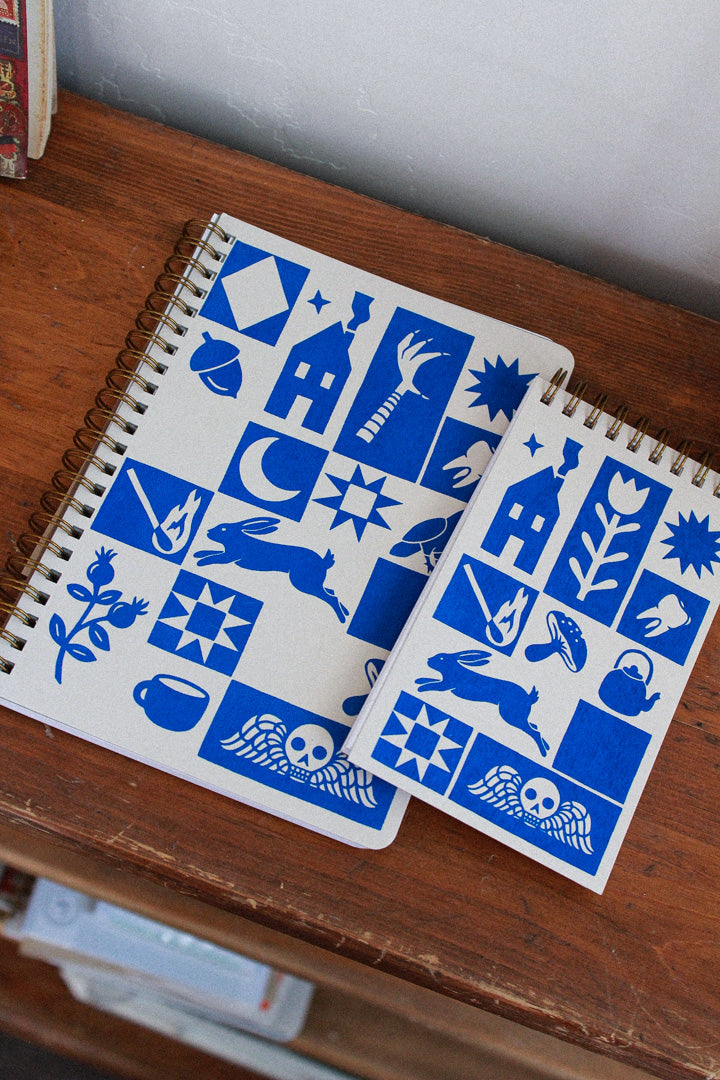 quilt coiled notebook [lined]