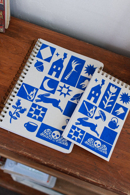 quilt coiled notebook [lined]