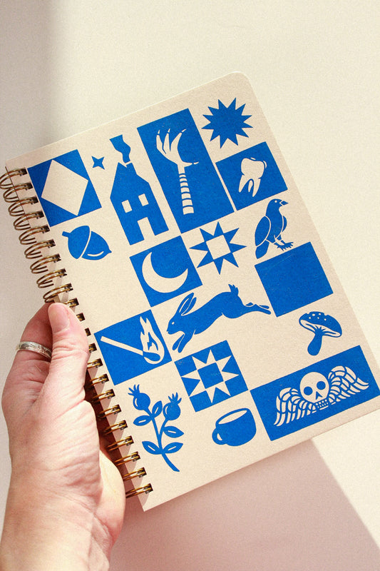 quilt coiled notebook [lined]