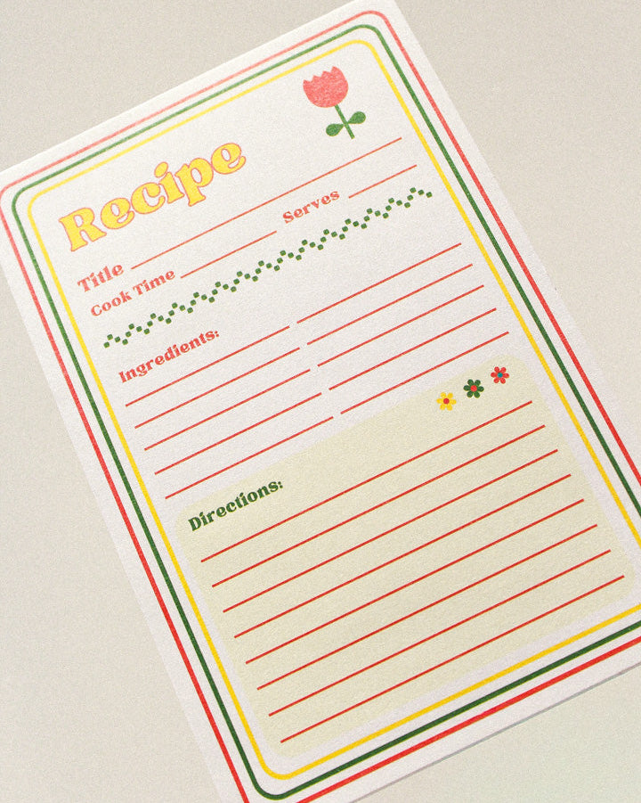 Recipe Notepad recipe notepad – Mayzie Co.