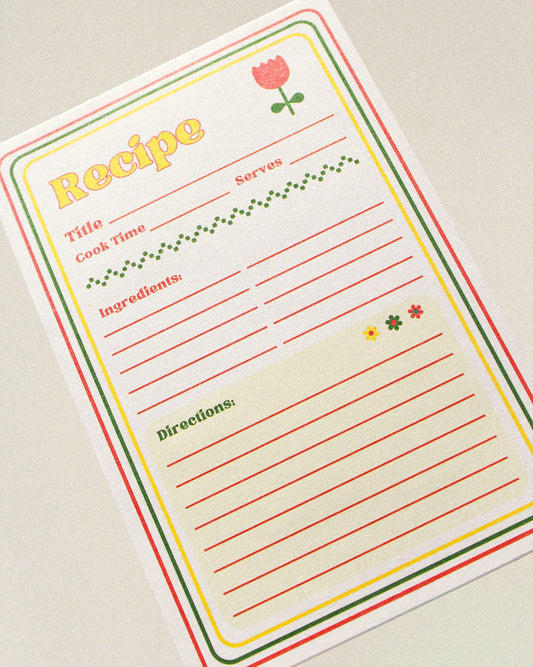 recipe notepad